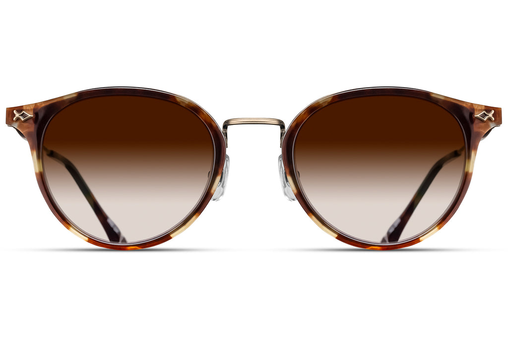 Matsuda - M3114 Sunglasses Brown Tortoise - Antique Gold 